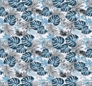 Коврик из вспененного ПВХ Aquadomer FH339B 0,8х15м монстера/фон белый