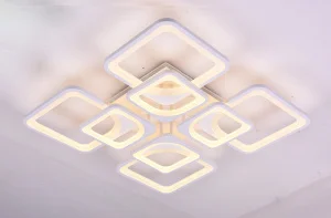 Светильник светодиодный MS 1027 Илль Белый 87-200W 3000-6000К  AC180-240V 24000Lm 840х840х110 диммир