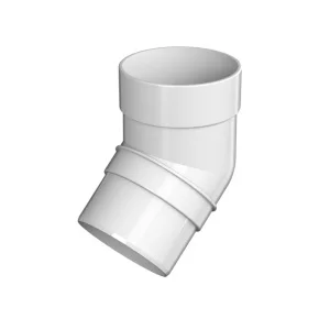 Колено трубы 135° ТН ОПТИМА D120/80мм белое 128149