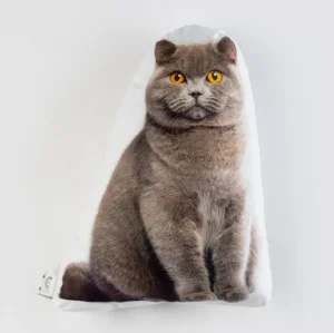 Подушка декоративная Этель "Кот" 33х40 см, велюр, 100% п/э 6030065