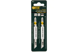 Пилки для лобзика по дереву 3х74х100мм HCS разведенные фрезерованные зубья уп-2шт Т111С Fit 40935 *1