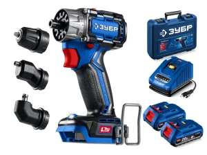 Дрель-шуруповерт аккум. Зубр Профессионал Компакт Комби №2 DB-50-22-H3 50Нм, 2 АКБ LMS (2 Ач), кейс