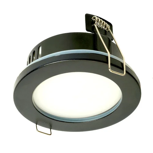 Светильник потолочный встраиваемый, 15W 230V GX53, IP44, черный, без лампы, DL544