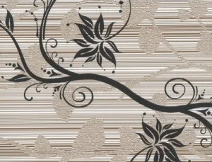 Пленка самоклеящаяся 0,45х8м цветы на золотом фоне 8292 В *1/20