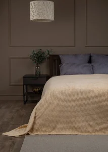 Плед фланель жаккард 200х220см TF FNJ BE 2022 s-змейка