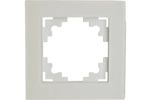 Рамка 1-м "Катрин" стекло белый матовый GFR00-7001-01M Stekker *1