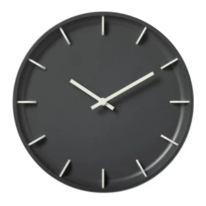 Часы настенные "Классика" круг d=28см, открытая стрелка, корпус темно-серый Рубин 2833-003 *1