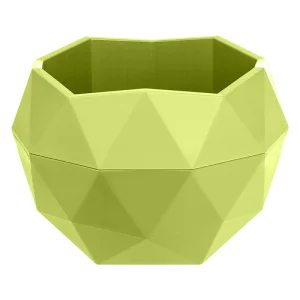 Кашпо д/цветов пласт. "Топаз" 0,45л фисташковый КШ-9642 (La Decoro) *1