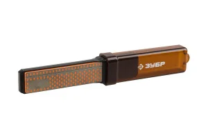 Брусок алмазный двухсторонний в пенале 100мм, P325/600 Зубр 33395-100 *1