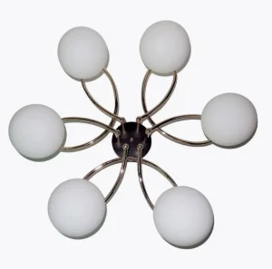 Люстра 10027/6FGD+BK WT классическая (ЭкономСвет) *1