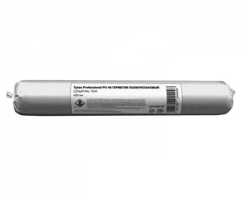 Герметик полиуретановый PU 40 Professional серый RAL 7045 OPTIMUM 600мл 44928 (Tytan)  12