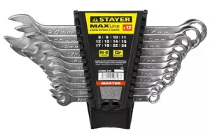 Набор ключей комбинированных хромированных 12шт 8-24мм Stayer Hercules 27085-H12_z01