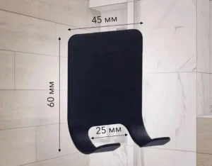 Крючок самоклеящийся DL-H-09BL черный (Deep Lake) *1