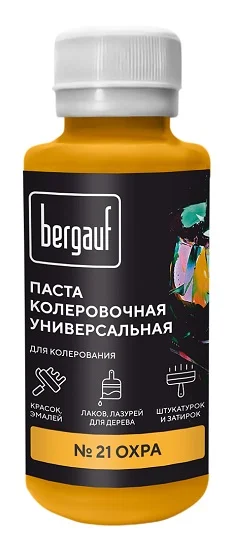 Паста колеровочная Bergauf 0,1л охра 68690