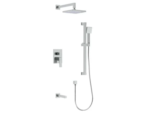Душевой набор с изливом с верх. троп. душем 1реж. и руч. душем 1реж.  Thira  TR3635-60 (Rush)  1