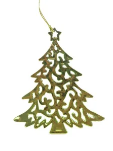 Украшение подвесное Ёлочка резная 0,3х10х12см арт.89060 *1