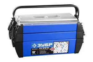 Ящик для инструментов металлический 454х210х230мм 18" ДОКА-18 Зубр Профессионал 38163-18 *1