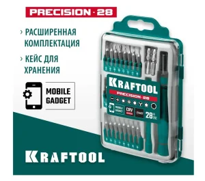 Отвертка для точных работ бокс-28предм. Kraftool Precision-28 25677 *1