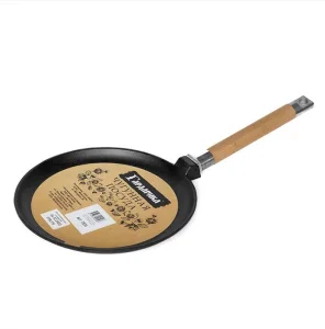 Сковорода чугунная блинная со съемной ручкой, 22 см  h 20  822, ТМ ГАРДАРИКА