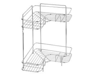 Полка угловая 2-яр, г-образная Fora KOR-483