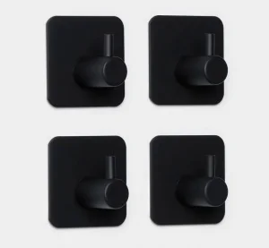 Набор крючков (упак 4 шт) сталь, черный 9382075 (Stölz) *1