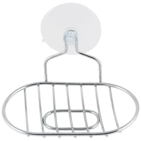 Мыльница на присосках Eline W2732 Рыжий Кот И0784 метал. хром 14х10х9см