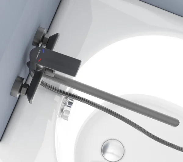 Смеситель для ванны AVRORA Grand AV3830  графит