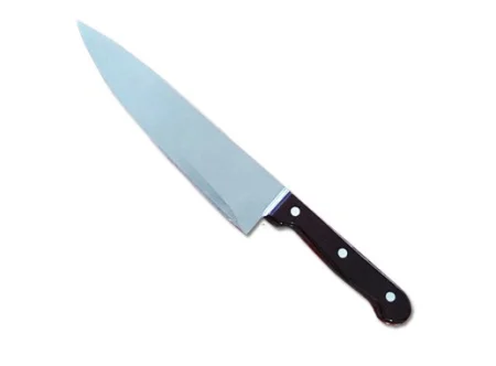 Нож поварской 20,5/0,15см с темной деревянной ручкой РТЗ- 1 *1