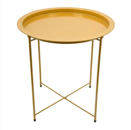 Столик складной металлический 470х470х505мм золотой Org-12 *1