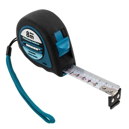 Рулетка  Ergonomisch  8м 25мм магнитный обрезиненный зацеп Gross 31104  1
