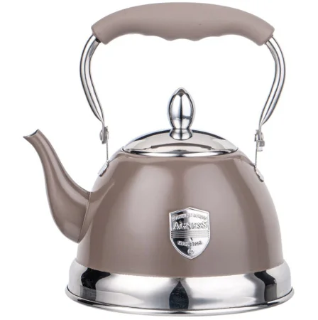 Чайник Agness С Фильтром, 1,0 Л C Индукцион. Капсульным Дном И Складывающейся Ручкой Цвет: Шоколад