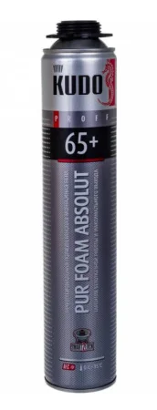 Пена монтажная ПРОФ полиуретановая KUDO PROFF 65+ (KUPP10S65+) *1/12/768