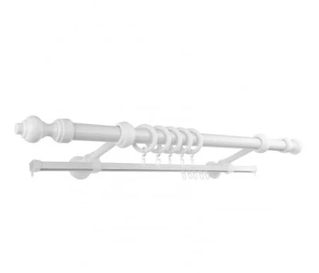 Карниз "Эконом" Ø28мм с U-шиной 1,6м, Белый *1