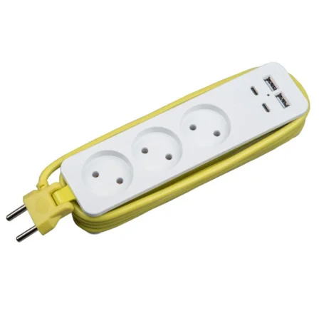 Удлинитель 3х1.8м Travel ПВС 2x1.0 10A черный S-CT3-1,8U 893167 (Uniel) *1