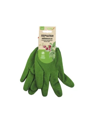 Перчатки нейлон облив латекс полный 'Praktische Home' G-126 с этикеткой-подвесом *1