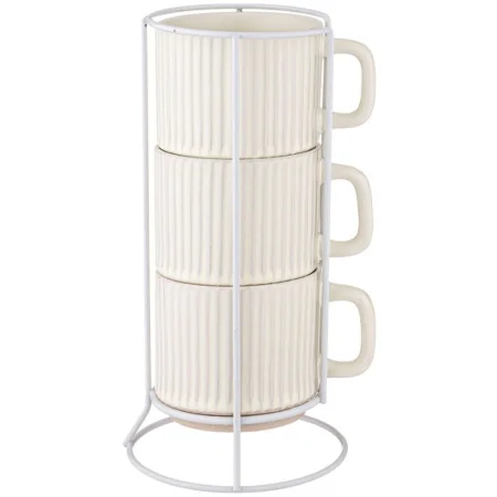 Набор Чашек Из 3 Шт. На Металлической Подставке 260 Мл