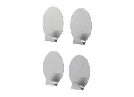 Набор крючков (упак 4 шт) сталь, на липкой ленте H40 (Fora) *1