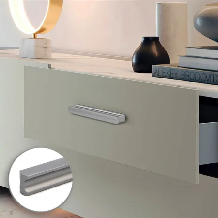 Ручка-скоба CAPPIO RSC022, алюминий, м/о 160 мм, цвет графит 9627905