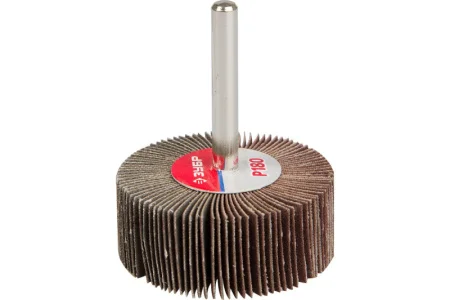 Круг шлифовальный лепестковый d 50x20мм, P180, на шпильке d 6мм Зубр Профессионал 36601-180 *1