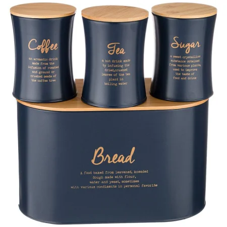 Набор Agness "Navy Style" 2 В 1 Хлебница 10 Л 34*18*20 См, Банка Для Сыпучих 1,1 Л 11*14 См 3 Шт Цве