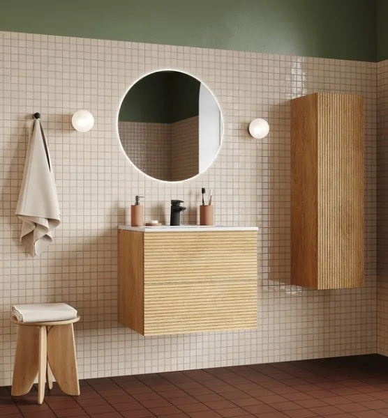 Тумба-умывальник подвесная Iddis Bild BIL60V0i95K 465х603х500мм дуб светлый