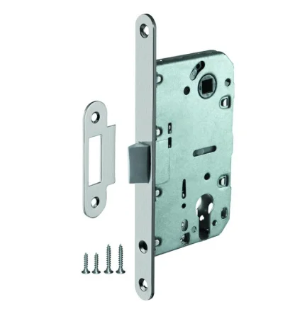 Корпус врезного замка Ajax c защёлкой PLASTLP85-50 SN мат. никель 48279 *1