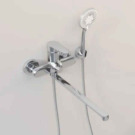 Смеситель д/ванны одноруч. "Moss" хром длинный поворотный излив AV5630 (Avrora) *1