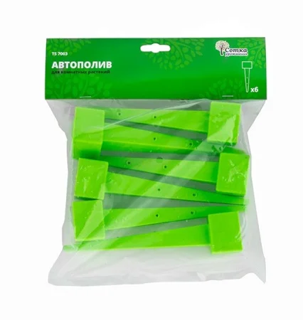Автополив для комнатных растений 'Урожайная сотка' пласт 6 шт/упак TS7003 *1