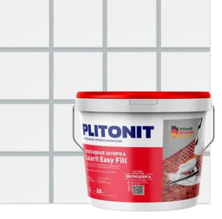 Затирка для швов PLITONIT Colorit Easy Fill эпоксидная серебристо-серый 2кг