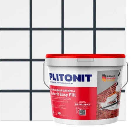 Затирка д швов эпоксидная  Colorit Easy Fill  антрацит 2кг 00-007402 (PLITONIT)  1 4