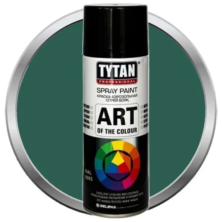 Краска аэрозольная Tytan Professional Art of the colour 400мл темно-зеленая 6005 93687