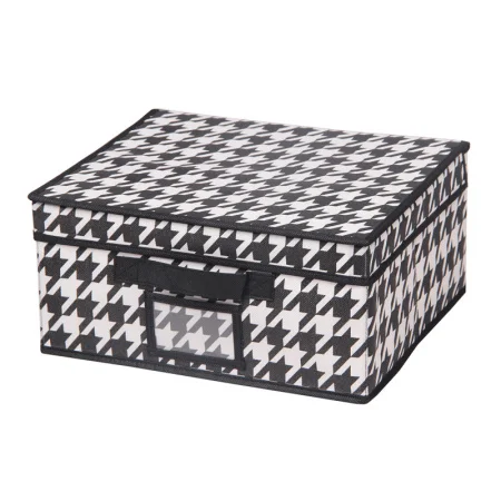 Короб для хранения "Пепита", Д330 Ш280 В150, черно-белый