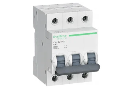 Выключатель автоматический модульный 3п C 63А 4.5кА C9F34363 Systeme Electric 1701583