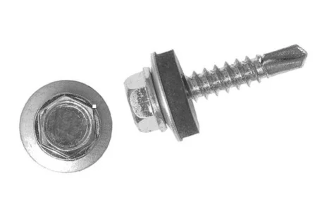 Саморез для крепления кровли, сверло, цинк 4,8х 29 уп - 4  шт. SteelRex